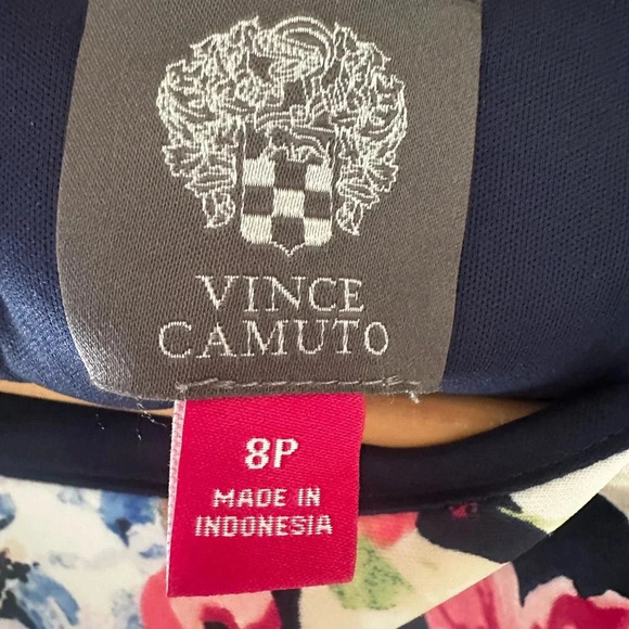 Vince Camuto Sleeveless Floral Fit & Flare Dress - Size 8P - Picture 8 of 15